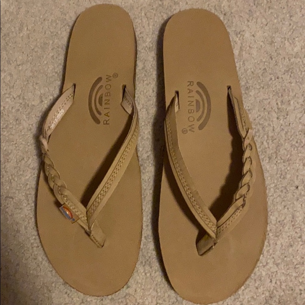 Rainbow Flip Flops